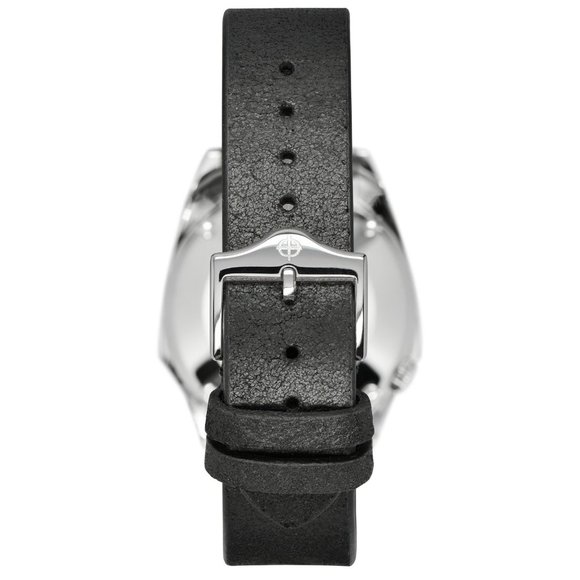 Zodiac Black Olympos Steel Black Leather Swiss Automatic Men's Watch ZO9700 NEW - Picture 5 of 8